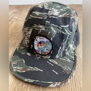 Jamie O'Brien Surfing Hat Tiger Stripe Camo 5 Panel Cap “Ride Anything”